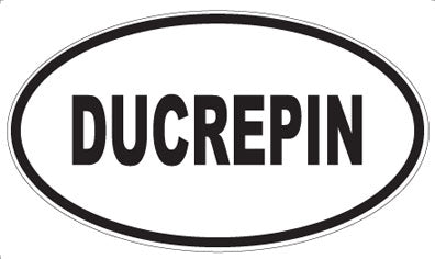 DUCREPIN - Oval Sticker