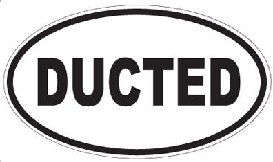 DUCTED - Oval Sticker