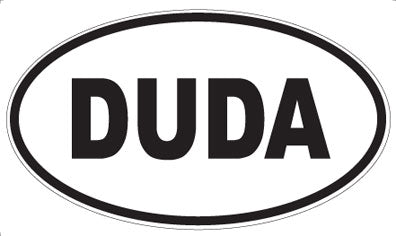 DUDA - Oval Sticker
