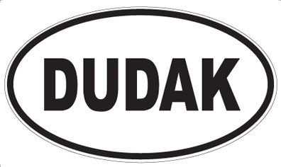 DUDAK - Oval Sticker