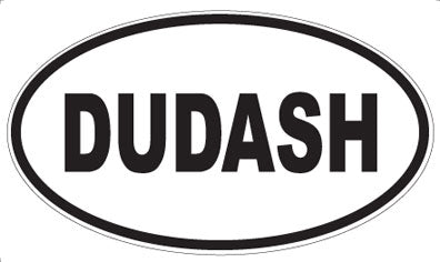 DUDASH - Oval Sticker