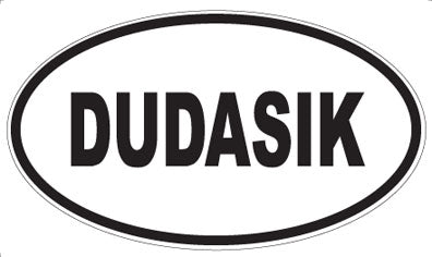DUDASIK - Oval Sticker