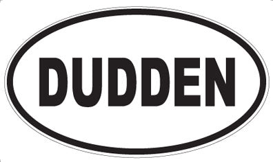 DUDDEN - Oval Sticker