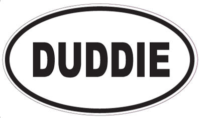 DUDDIE - Oval Sticker
