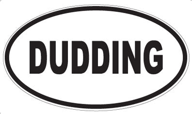DUDDING - Oval Sticker