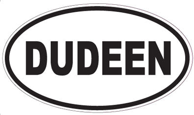 DUDEEN - Oval Sticker