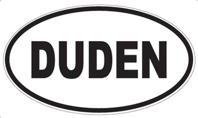 DUDEN - Oval Sticker