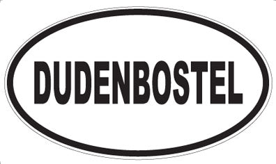 DUDENBOSTEL - Oval Sticker