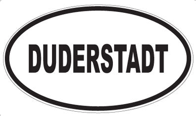 DUDERSTADT - Oval Sticker