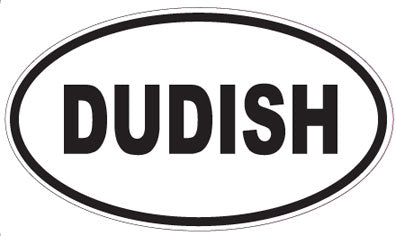 DUDISH - Oval Sticker