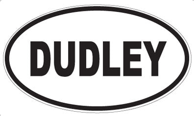 DUDLEY - Oval Sticker