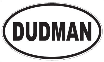 DUDMAN - Oval Sticker