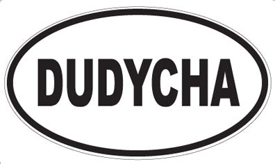 DUDYCHA - Oval Sticker
