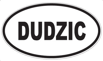 DUDZIC - Oval Sticker