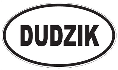 DUDZIK - Oval Sticker