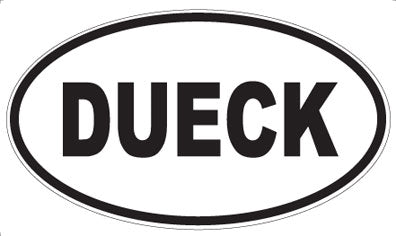 DUECK - Oval Sticker