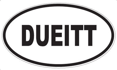 DUEITT - Oval Sticker