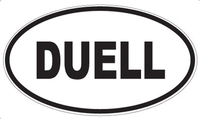 DUELL - Oval Sticker