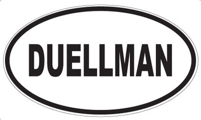 DUELLMAN - Oval Sticker