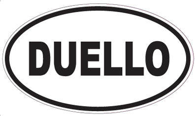 DUELLO - Oval Sticker