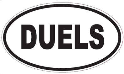 DUELS - Oval Sticker