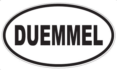 DUEMMEL - Oval Sticker