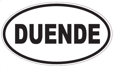 DUENDE - Oval Sticker