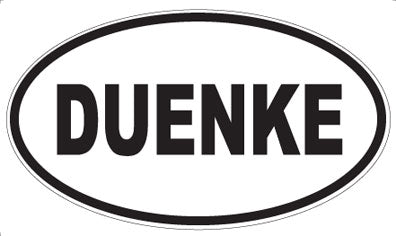 DUENKE - Oval Sticker