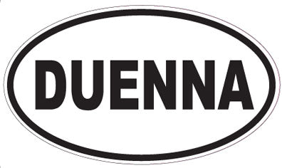 DUENNA - Oval Sticker