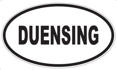 DUENSING - Oval Sticker