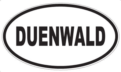 DUENWALD - Oval Sticker