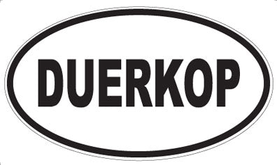 DUERKOP - Oval Sticker