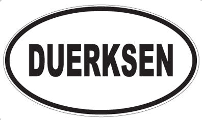 DUERKSEN - Oval Sticker