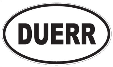 DUERR - Oval Sticker
