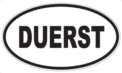 DUERST - Oval Sticker