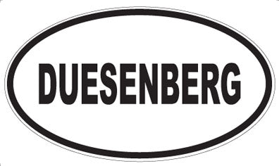 DUESENBERG - Oval Sticker