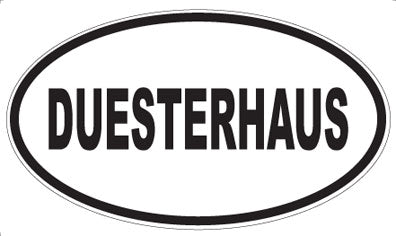 DUESTERHAUS - Oval Sticker