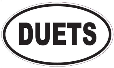 DUETS - Oval Magnet