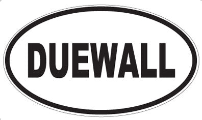 DUEWALL - Oval Sticker