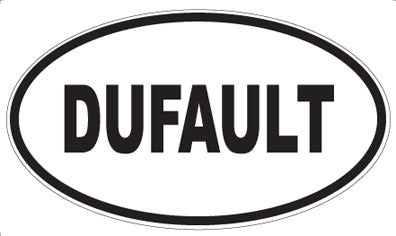 DUFAULT - Oval Sticker