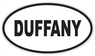 DUFFANY - Oval Sticker