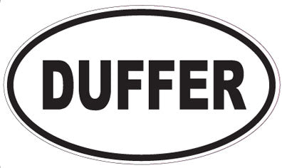 DUFFER - Oval Sticker