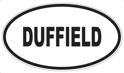 DUFFIELD - Oval Sticker