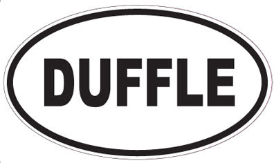 DUFFLE - Oval Sticker