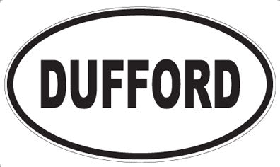 DUFFORD - Oval Sticker