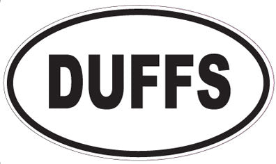 DUFFS - Oval Sticker