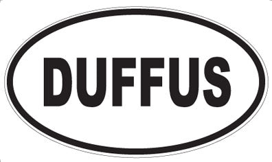 DUFFUS - Oval Sticker