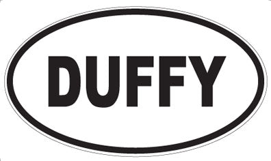 DUFFY - Oval Sticker