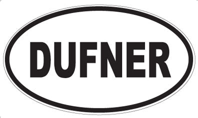 DUFNER - Oval Sticker