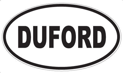 DUFORD - Oval Sticker
